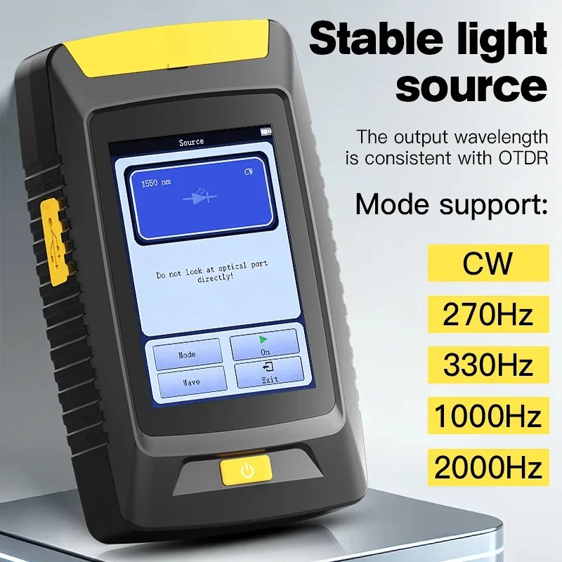 COMPTYCO KP100 80KM OTDR Optical Fiber Breakpoint Loss Testing Tool Optical Time Domain Reflectometer Fiber Optic Cable Tester