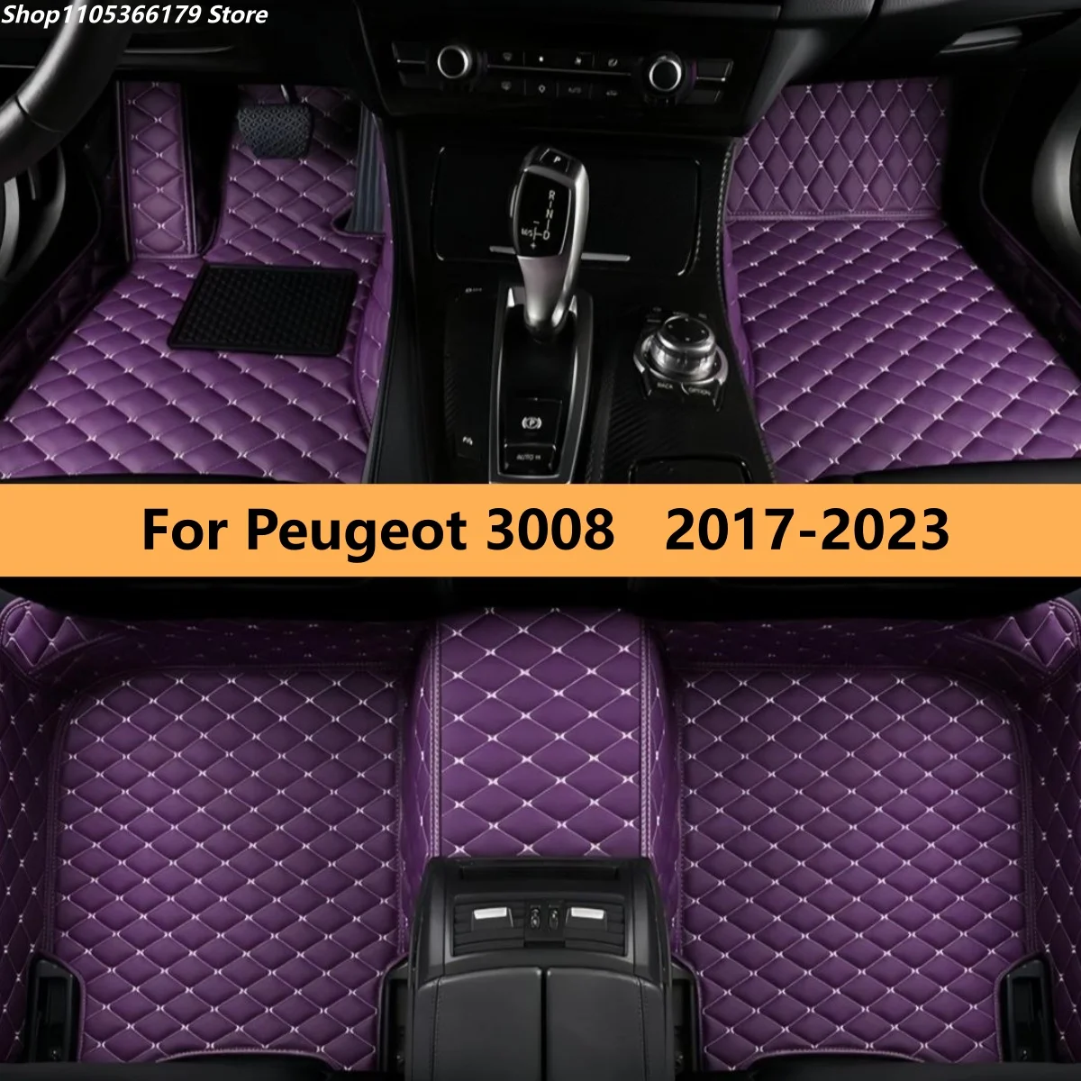 

Car Floor Mats For Peugeot 3008 2017 2018 2019 2020 2021 2022 2023 Car Leather Carpet Pads Full Set Foot Matts Rugs
