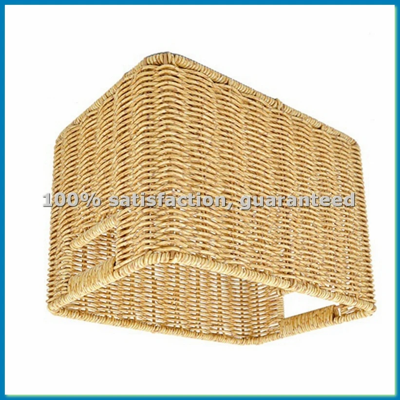 

Плетеная корзина для хранения из ротанга, настольный органайзер, корзина для различных предметов, вкладываемая корзина L-AT35