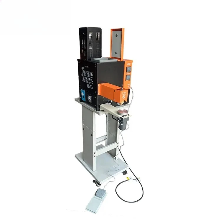 Double Head Hot Melt Gluing Machine Air Pump Type Semi-Automatic Chassis Gluing for Fore Leather