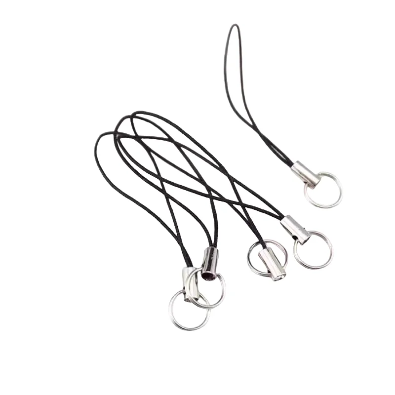 Mini Lanyard Phone Ring Strap for Mobile Phone Lanyard Cell Split Ring Strap for Cellphone USB Drive Keychain DIY (6 Pieces)