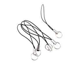 휴대 전화 매는 밧줄에 대 한 미니 매는 밧줄 전화 반지 스트랩 핸드폰 USB 드라이브 키 체인에 대 한 셀 분할 링 스트랩 DIY (6 조각)