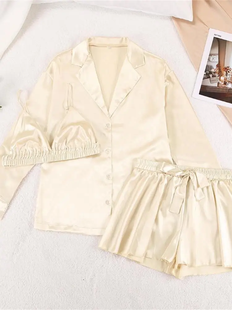 

Women's Summer Pajamas Set Vest orts irt Tee-piece Suite Breathable Cool Feeling Home Clothes Casual Wear Polyester Fiber