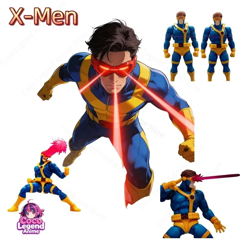 In Stock Mustang Toyz 1/12 Cyclops Scott Summers Action Figure X-Men Laser Eye Mutant PVC Collectible Model Articulated Toy Gift
