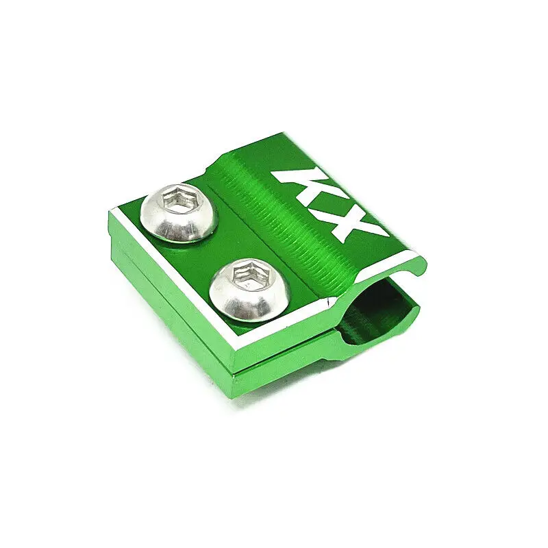 KX LOGO Front Brake Lines Hose Clamp For KAWASAKI KX 65/80/85/100/125/250/250F