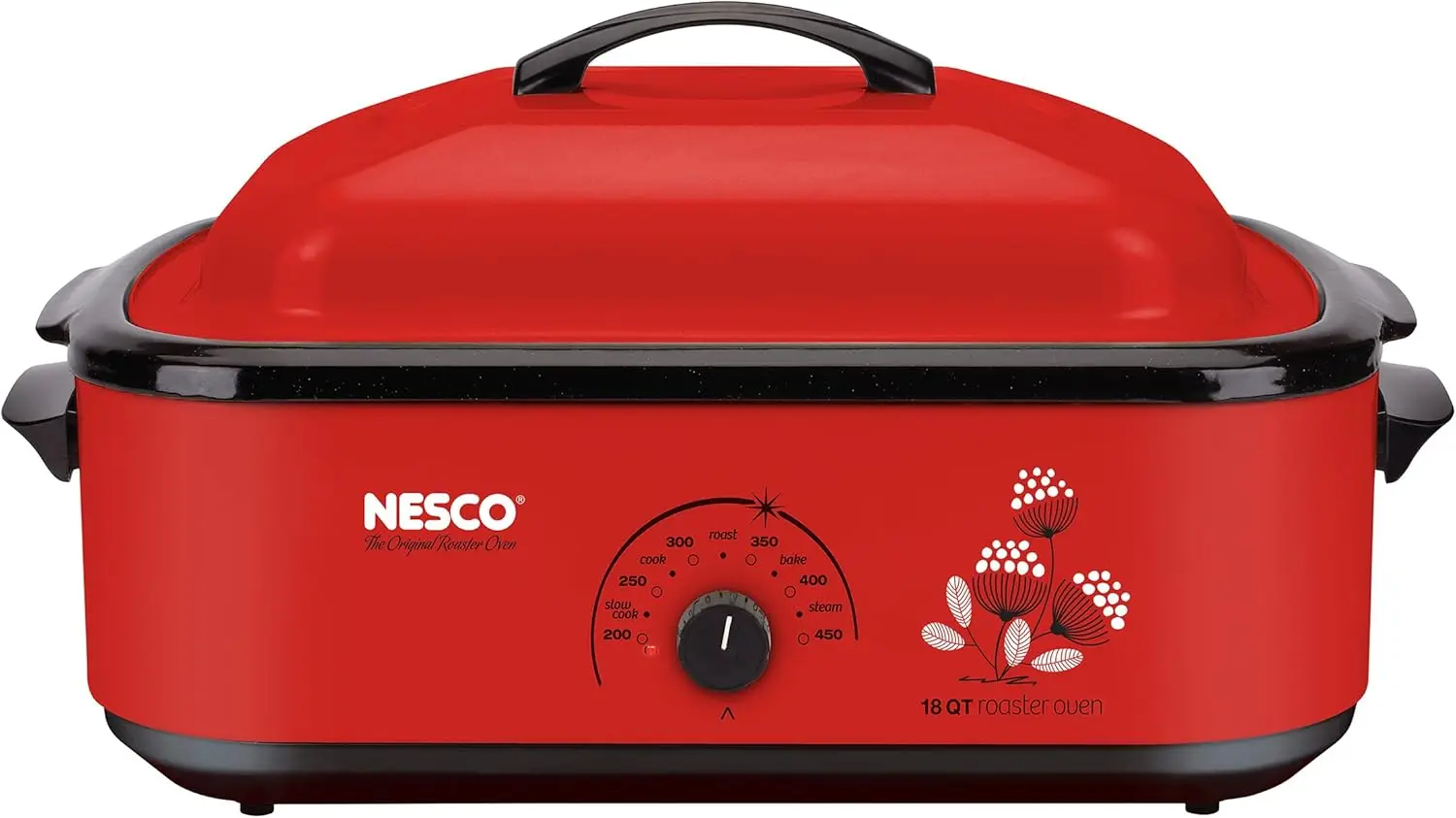 

Classic Roaster Oven with Porcelain Cookwell, Red, 18 quart, 1425 watts