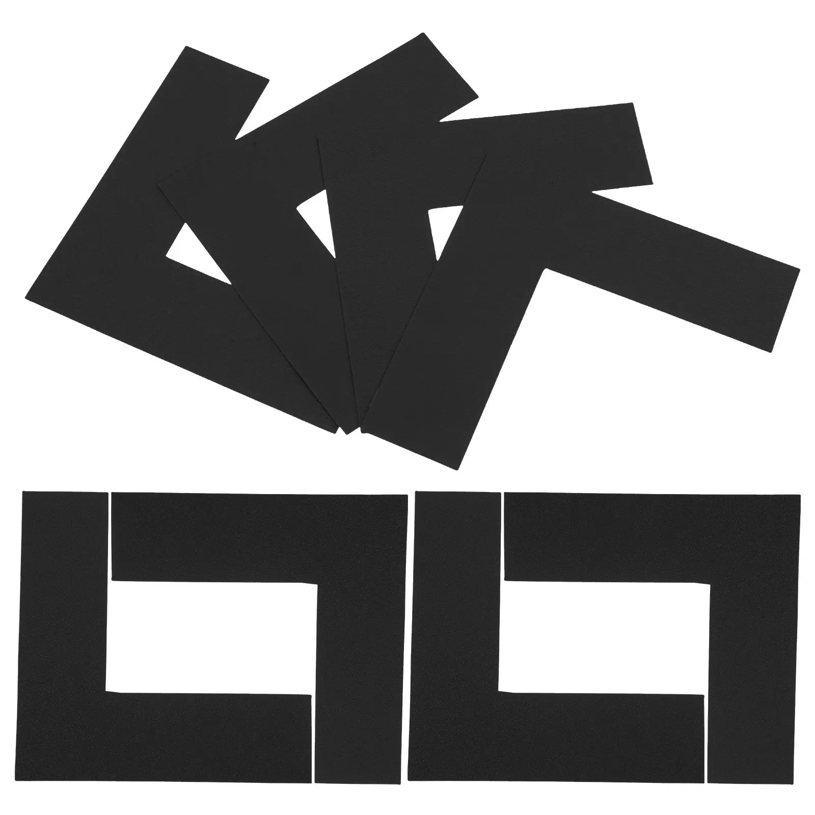 

8Pcs Location Marking Corner L Shaped Floor Markers Warehouse Wear Resistant Rounded Corners Office Floor Stickers