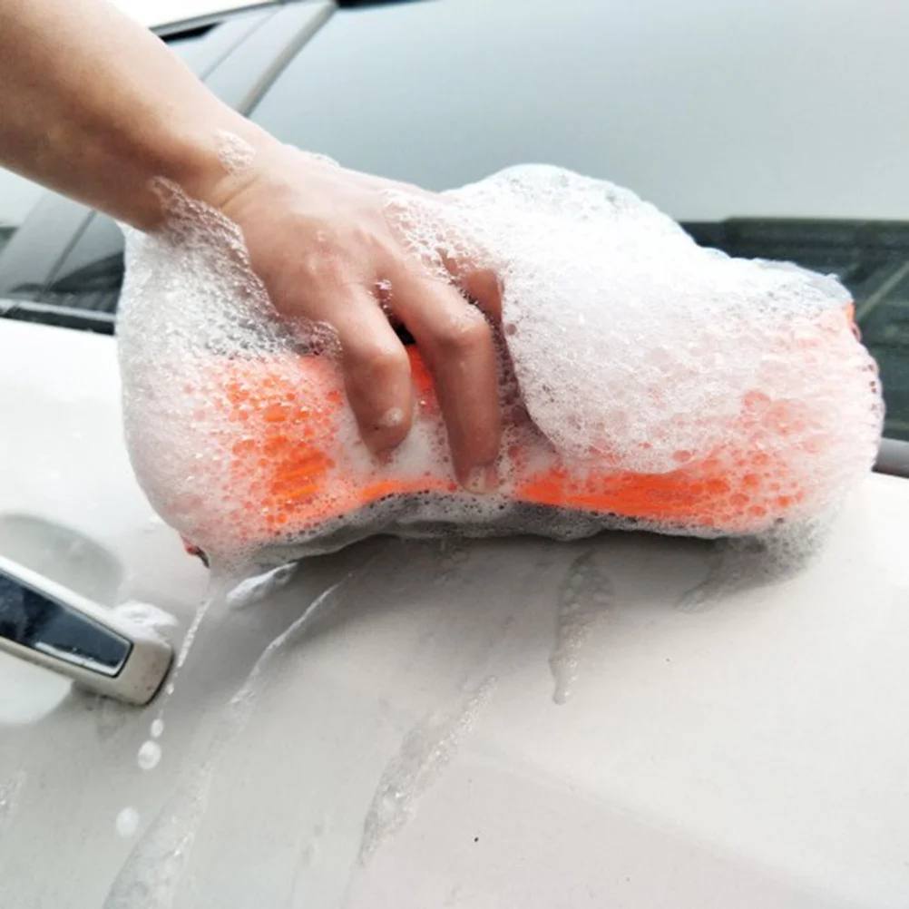 

Porous Car Wash Sponge Bone Style High Density Foam for Smooth Finish on Cars Bikes Households Reusable Easy Grip Dirt Trapping
