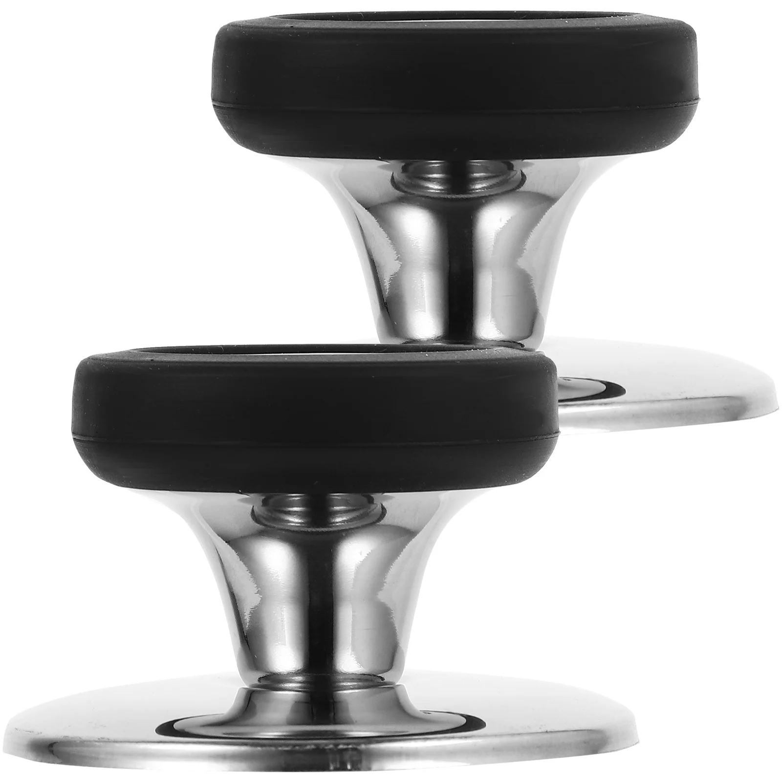 

2Pcs Pot Lid Knobs Stainless Steel Replacement Compact Household Lid Handles for Woks Milk Pots Soup Pots Universal
