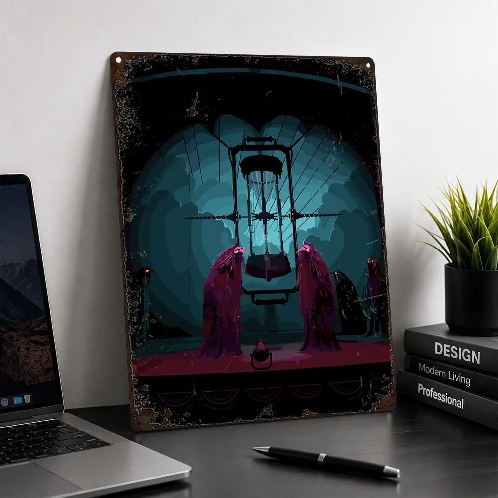 Pathologic 3 Underground Chamber Aluminum Poster Illustrated Wall Art For Home Office Customized Metal Sign Video Game Fan Gift