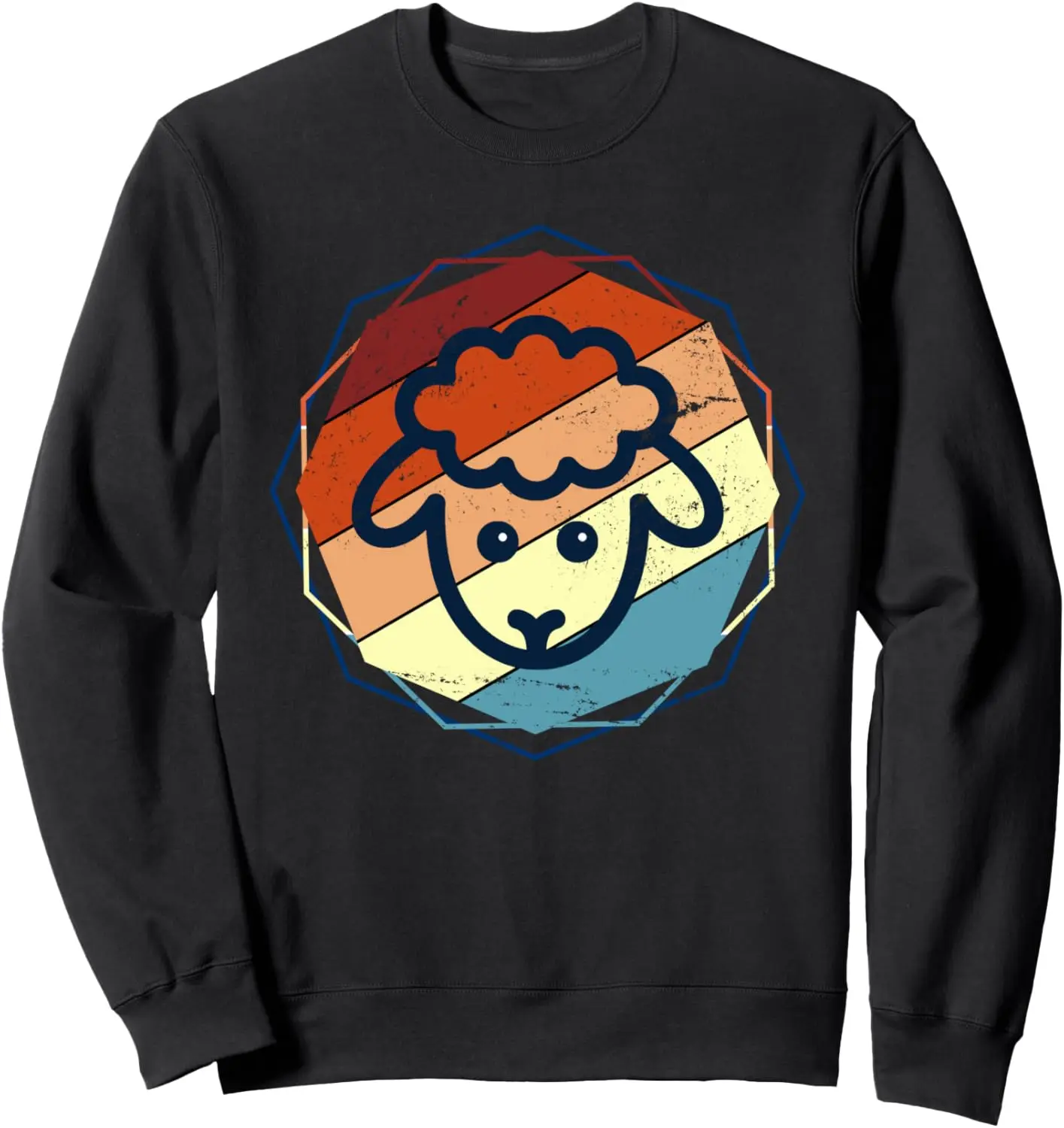 Boerderij dierenliefhebber boer cadeau idee retro schapen sweatshirt