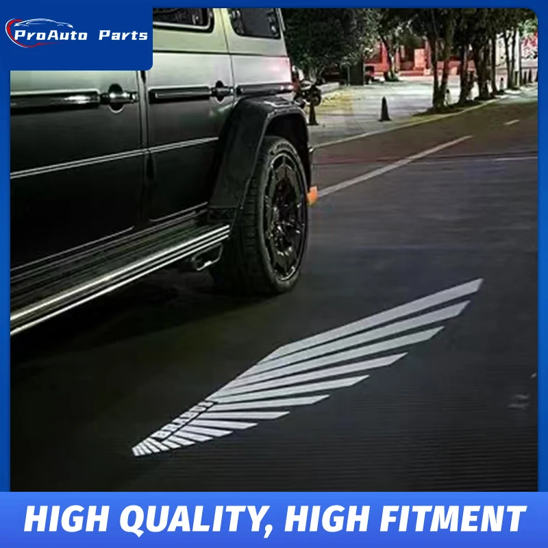 FOR Mercedes Benz Grand  B Door Light Angel's Wings Night Light Atmosphere Light W464 G500 G63 Door Light Carpet lamp With Logo view 2