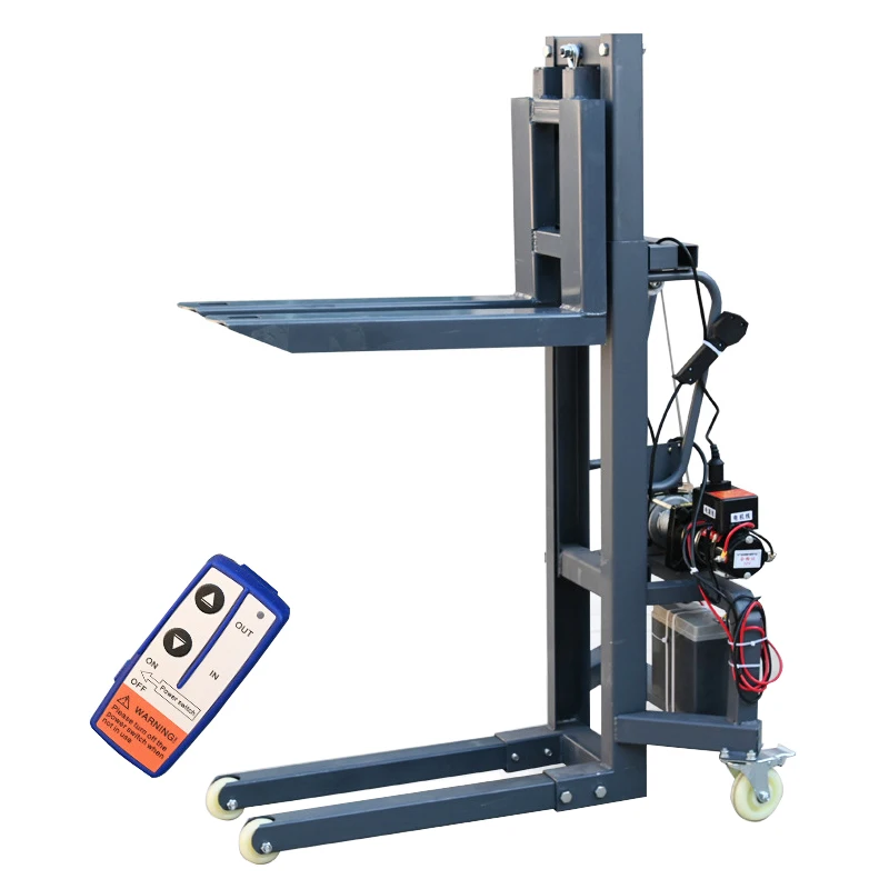 

Portable Lithium Battery Forklift Stacker Small Forklift 300kg Forklift Electric Pallet Stacker