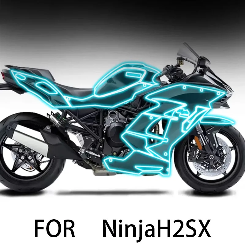 FOR NinjaH2SX Supplies Motorbike Retrofit Self-healing Paint Body Stickers Transparency Protection Film