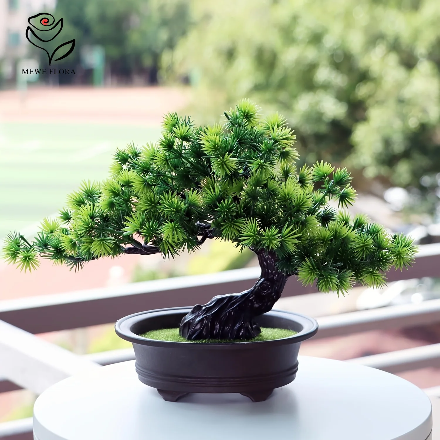 1pcs Artificial Bonsai Tree Fake Pine Artifical Green Plant Home Room Garden Decoration Welcoming Pine Bonsai Office Table Decor