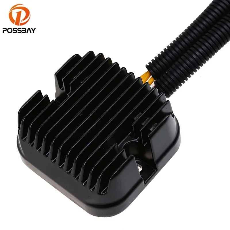 

POSSBAY Motorcycle Accessories Metal Voltage Rectifier for Polaris RZR 4 900 Motorbike Aluminum Voltage Rectifier Regulator
