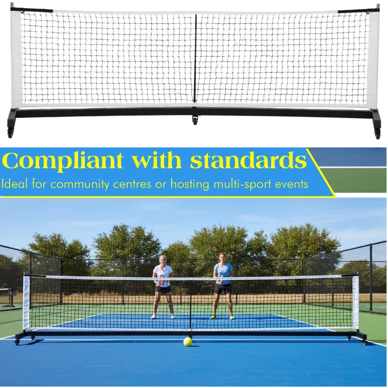 

Heavy Duty Pickleball Net Lightweight Outdoor Pickleball Paddle Net Portable Folding Pickleball Net Training Practice Equipment