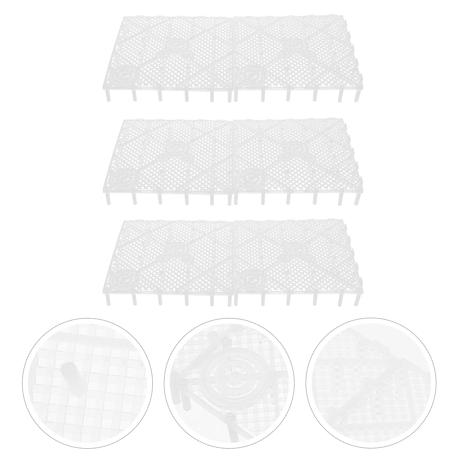 

6pcs Aquarium Filter Plate Plastic Tank Divider Professional Gravel Filter Boards Diy Fish Tank Filtration System Aquarium