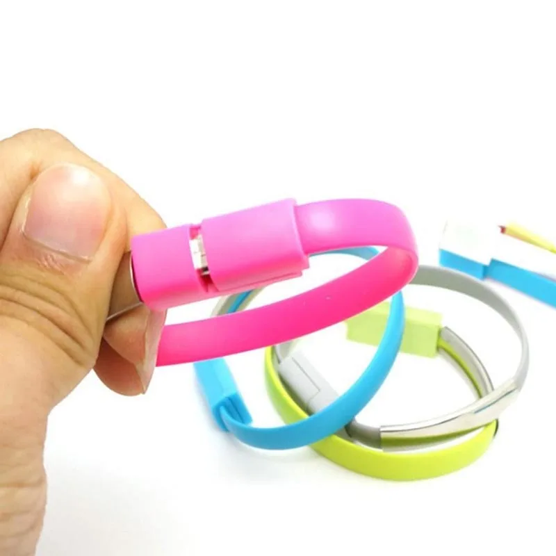 Charging Cable Wearalbe Bracelet Micro USB Cable Type C USB Data For iPhone XS X Xr 8 7 Samsung S10 S9 Android USB Phone Charger