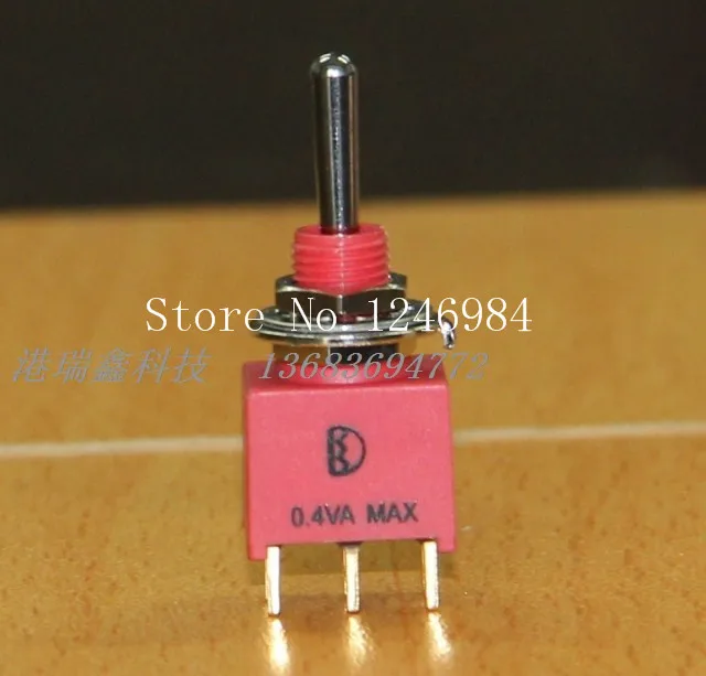 [SA]NE8012 dual gold-plated six feet waterproof third gear M6.2 small toggle switch 1AD3 Deli Wei Q11--50pcs/lot