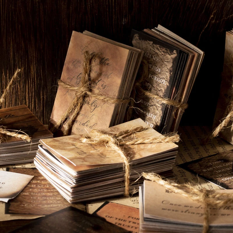 1 paquet/40 pièces de papier décoratif vintage sur le thème des citations littéraires, poèmes classiques et lignes littéraires pour journalisation et scrapbooking