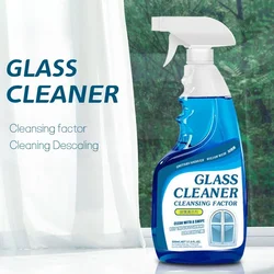 Glass Cleaner Glass Oil Film Remover Living Shower Room Glass Cleaner Spray Powerful Car Bathroom Glass Descaling Solution 500ml