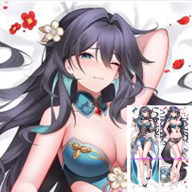 

Dakimakura Anime Pillow Cover Ruan Mei Double Sided Print 2Way Bedding Festival Gifts Gifts