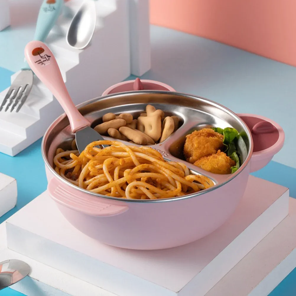 

Обеденная тарелка из нержавеющей стали, детская дополнительная миска, миски, контейнеры для еды, кормления, детская добавка