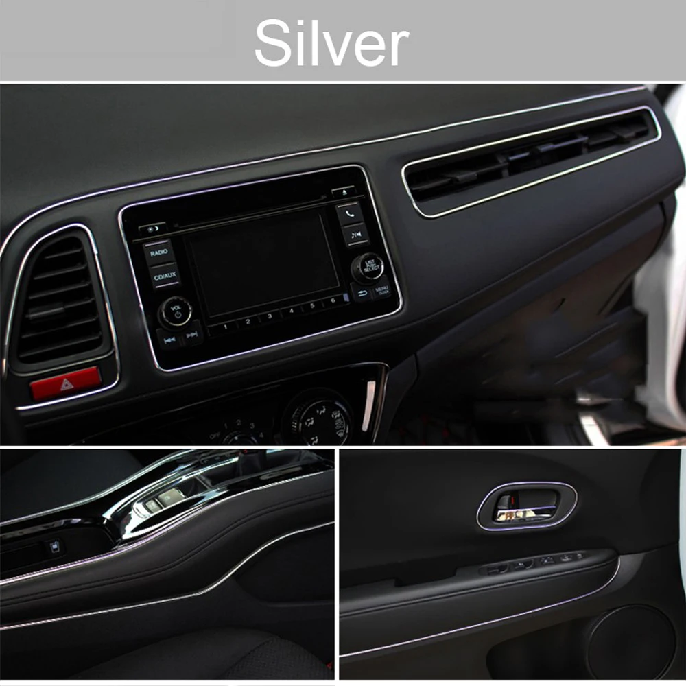 Car Decorative Line Strip Door Dashboard Sticker For Skoda VRS Octavia Kamiq Kodiaq Karoq RS Superb Fabia Rapid Favorit