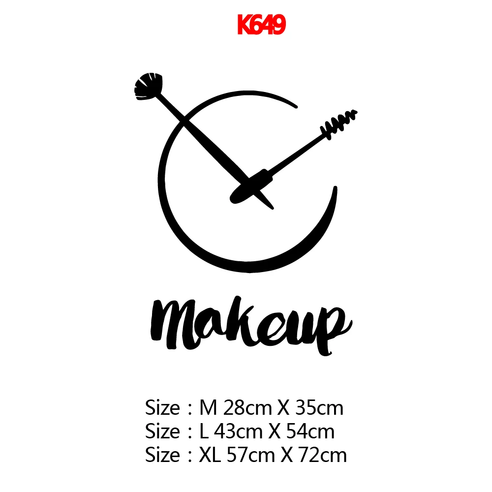 1PC Creative Makeup Decal Removable Vinyl Mural Poster For Bedroom Decor Decoration Accessories