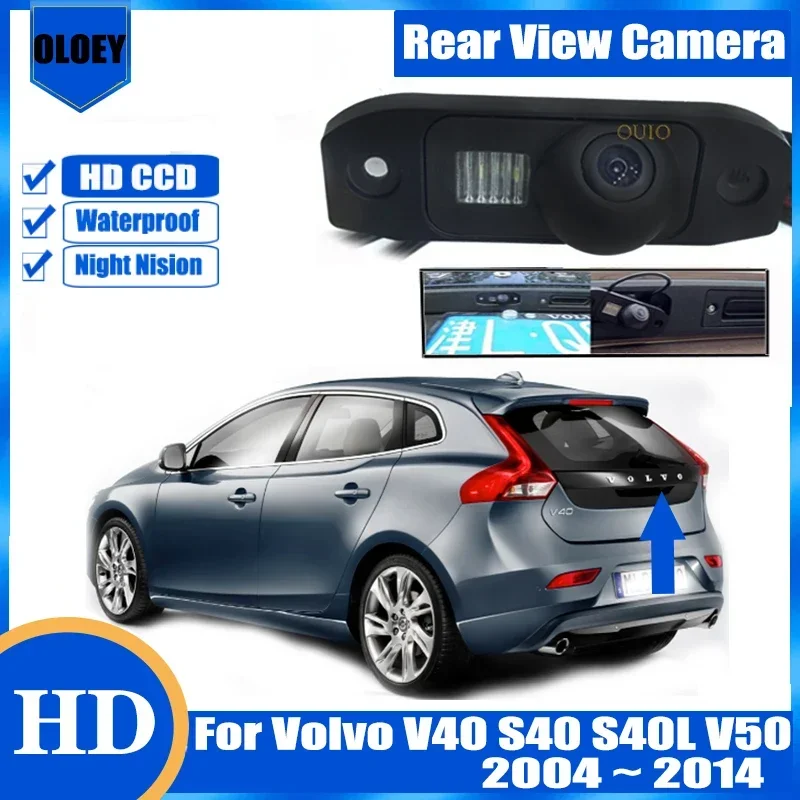 HD Backup Rear camera For Volvo V40 S40 S40L V50 2004 ~ 2012 2013 2014 Night Vision Waterproof Backup Parking Reversing Camera