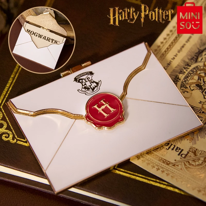 Miniso Harry Potter Peripheral Refrigerator Magnet Hogwarts Enter A School Envelope Gift For Harries Fans Collect Ornaments