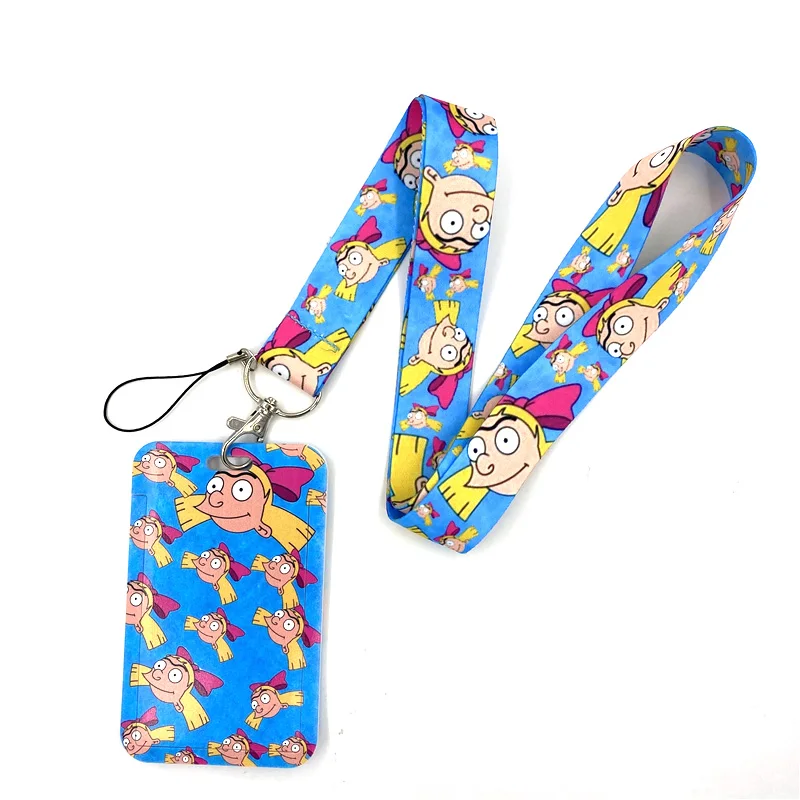 Funny Girl Cartoon Characters Neck Strap Lanyard for keys lanyard card ID Holder Jewelry Decorations Key Chain Accessories Gifts