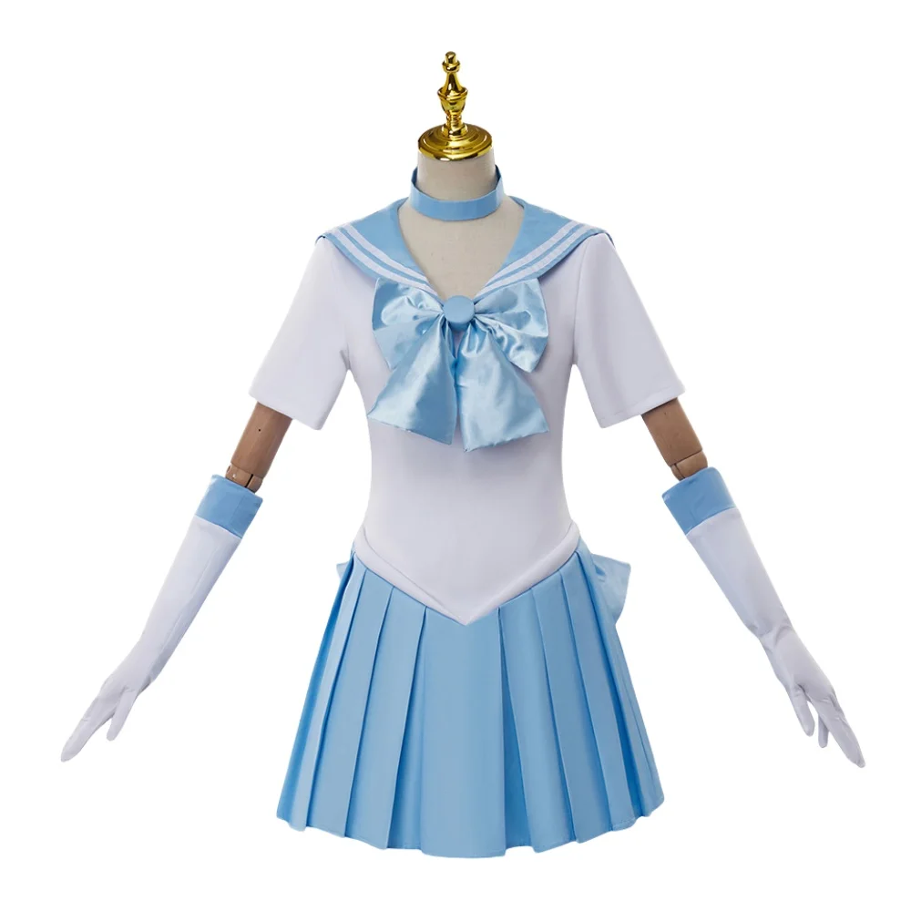 Mizuno Ami/Sailor Mercury Cosplay Costumes Anime Uniform Women Dress Halloween Costume Animation Comic Game Novel Exhibition