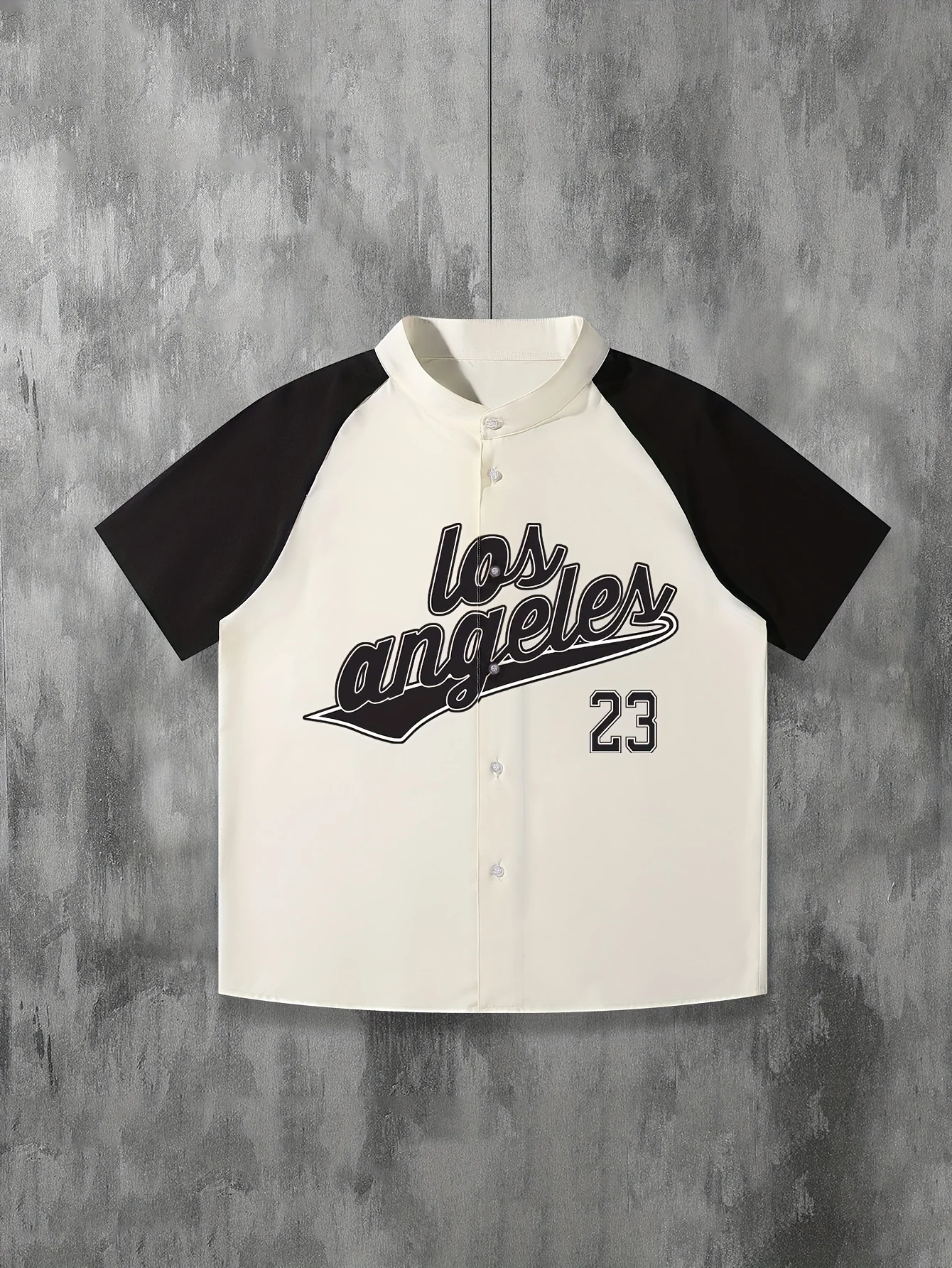 

Повседневная рубашка Черно-белая бейсбольная форма No 23. Кардиганная рубашка.