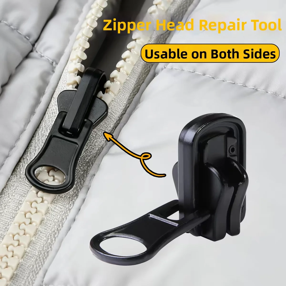 3 Sizes Universal Instant Fix Zipper Repair Kit Replacement Zip Slider Teeth Rescue Sewing Clothes Bag Zippers Tool Accessories