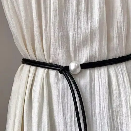 เชือกเอวบางสําหรับผู้หญิงแฟชั่นตกแต่งฤดูร้อนเอวซับกับกระโปรงกระชับสัดส่วนเข็มขัดเอวสายรัด