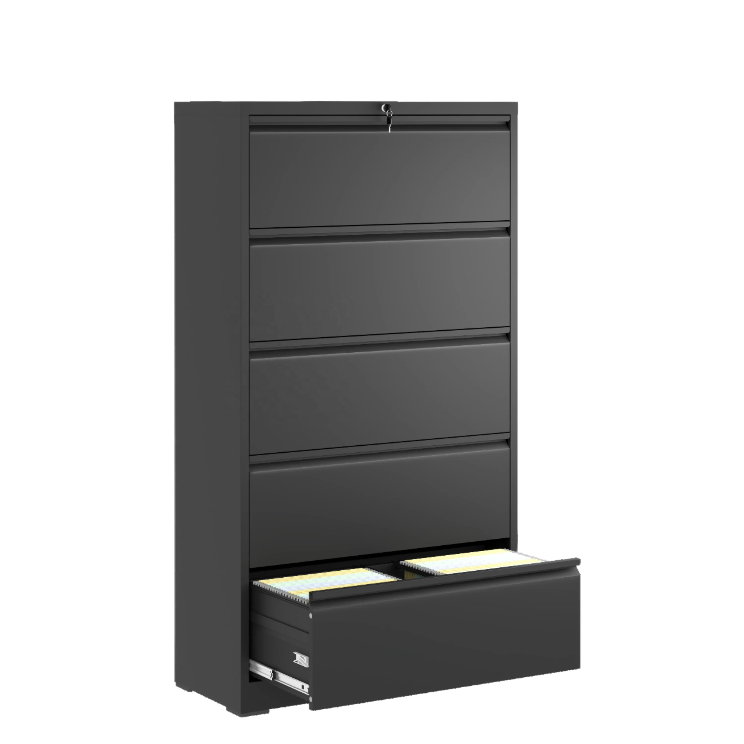 

Hot-selling Modern Metal Side File Cabinet with Key Lock More Than 4 Drawers for Home Office School Hotel Supermarket Applicatio