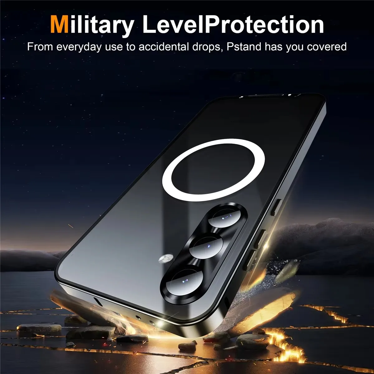 Magnetic Metal Clear Case for Samsung galaxy S25 S24 FE S23 S22 S21 Ultra Note 20 Ultra Camera Lens Film  Aluminium Protection
