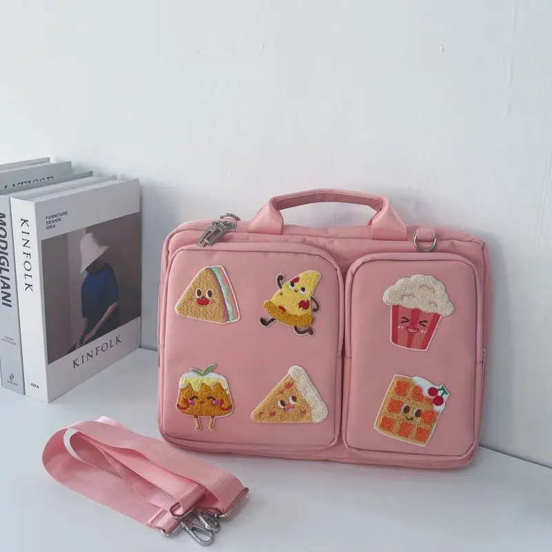 Imagem -01 - Bolsa à Prova de Choque do Portátil da Grande Capacidade Pasta Bonito para Lenovo hp Dell Asus Samsung 13.3 14 15 15.6 16 bolsa a prova de choque do portatil da grande capacidade pasta bonito para lenovo hp dell asus samsung 133 14 15 156 16 01