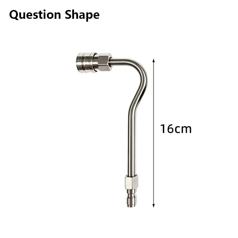 1Pcs Stainless Steel Pressure Washer Extension Rod 4000PSI 1/4 Quick Connect Quick Connect Spray Torch Finger Grip Handle