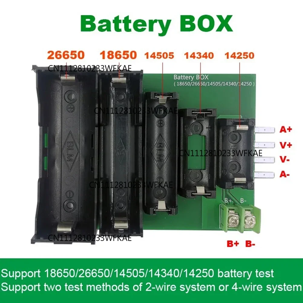 Battery Tester Case 4 & 2-Wire Terminal 18650 26650 14505 14340 1425 Battery Case Holder Test Storage Box for DL24P