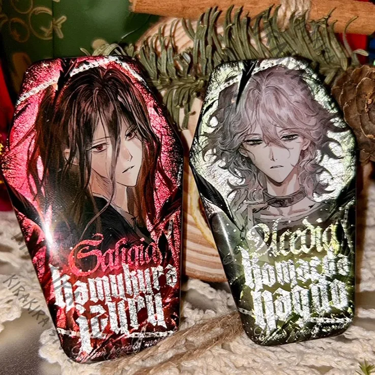 

Danganronpa Nigai Nekomaru Reflective Badge Emblem Acrylic Pendant Keychain Tanaka Gandamu Ornaments Decor Bags Hanging Drop