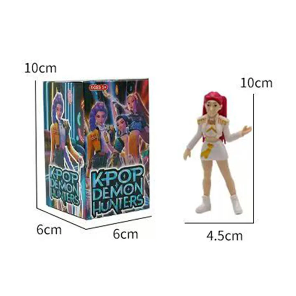 Hto Anime Demon Hunters blind box Demon Hunters Rumi Mira Zoey Tiger Toy Desk Decoration Statues Ornament Kid Christmas Gifts