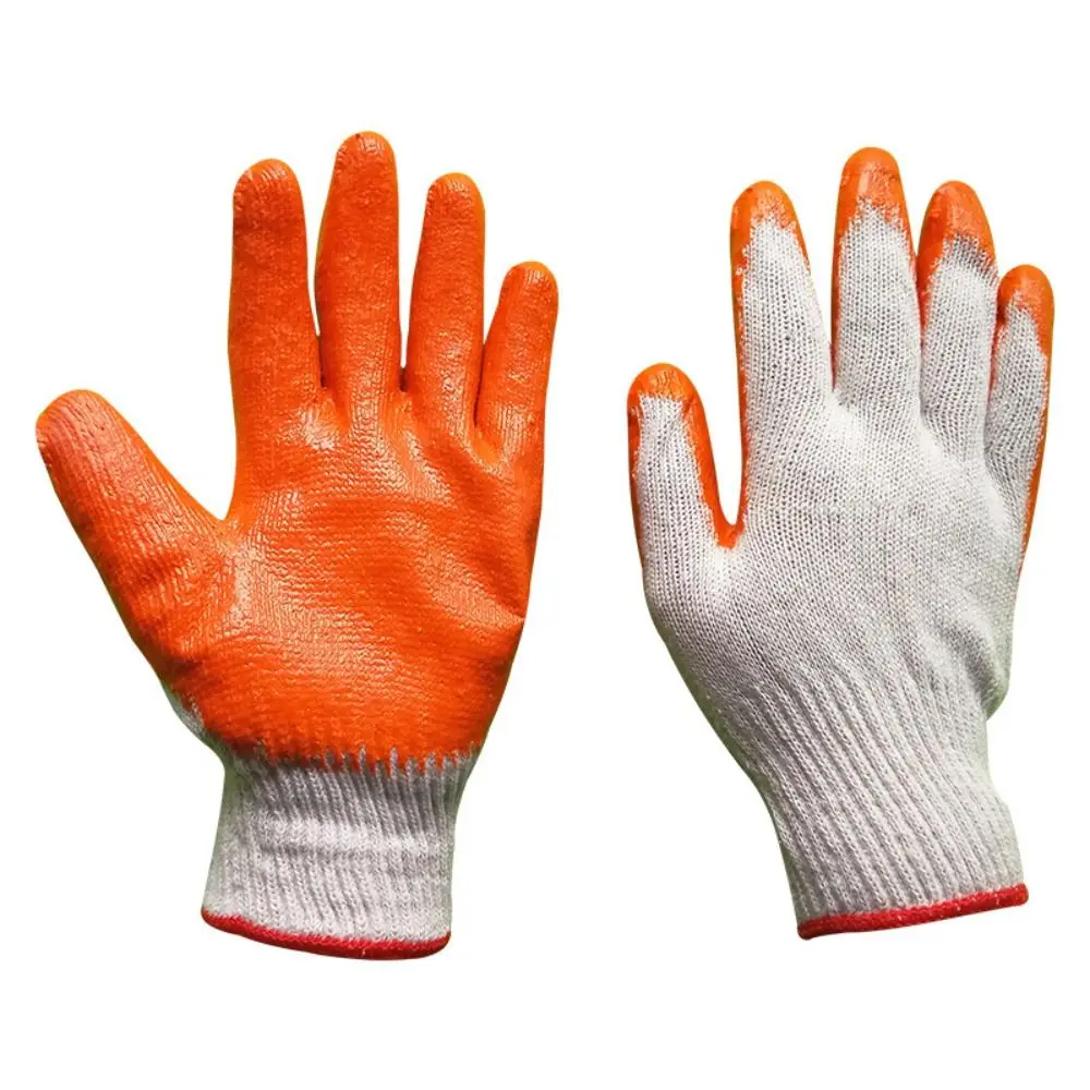

12pairs Wear-Resistant Labor Insurance Gloves Non-Slip Breathable Nitrile Gloves Excellent Grip Flexible Safety Working Gloves