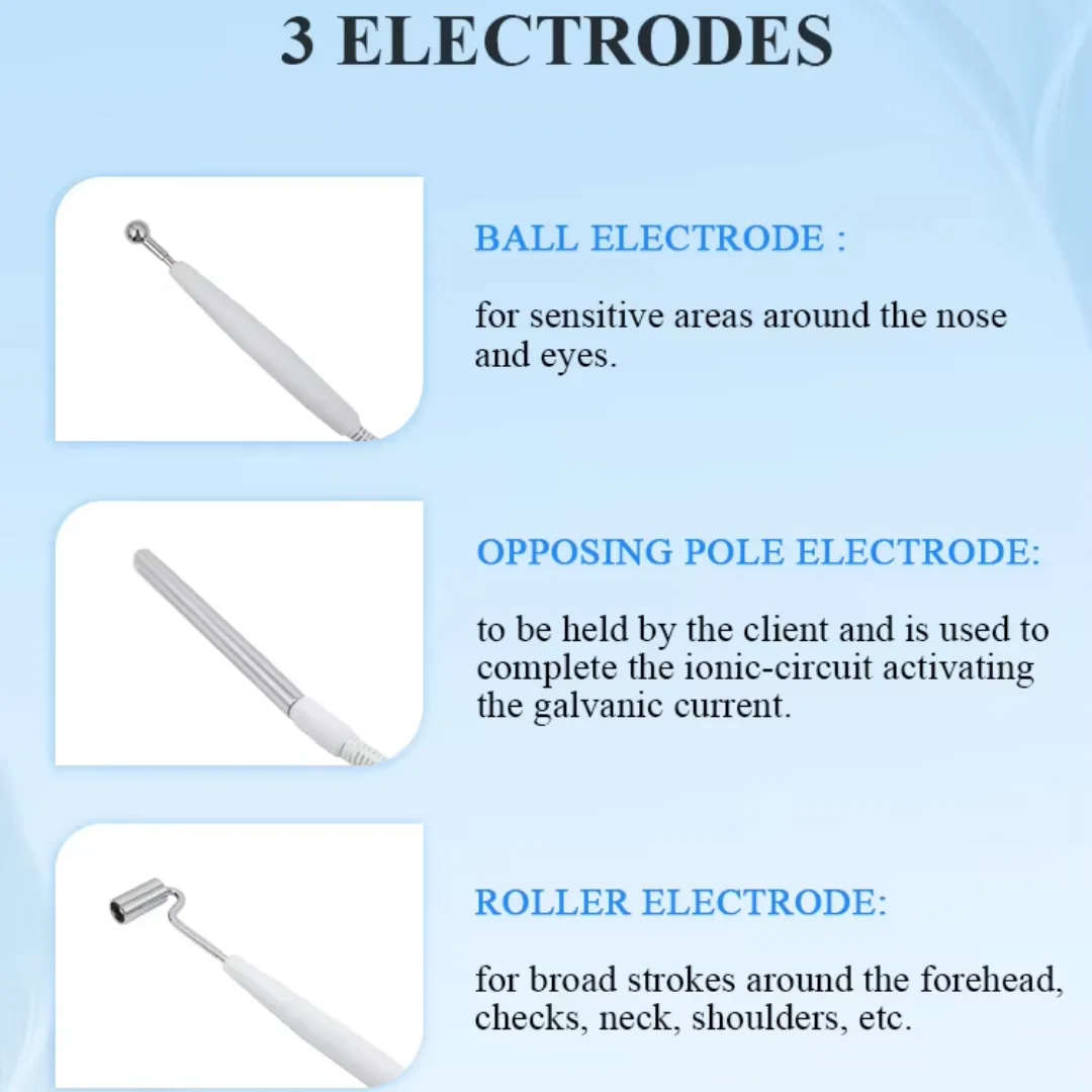 110 فولت 6 في 1 برتقالي عالي التردد للعلاج الكهربائي جهاز تجميل مكركرنت للاستخدام المنزلي أداة تجميل متعددة الوظائف #2