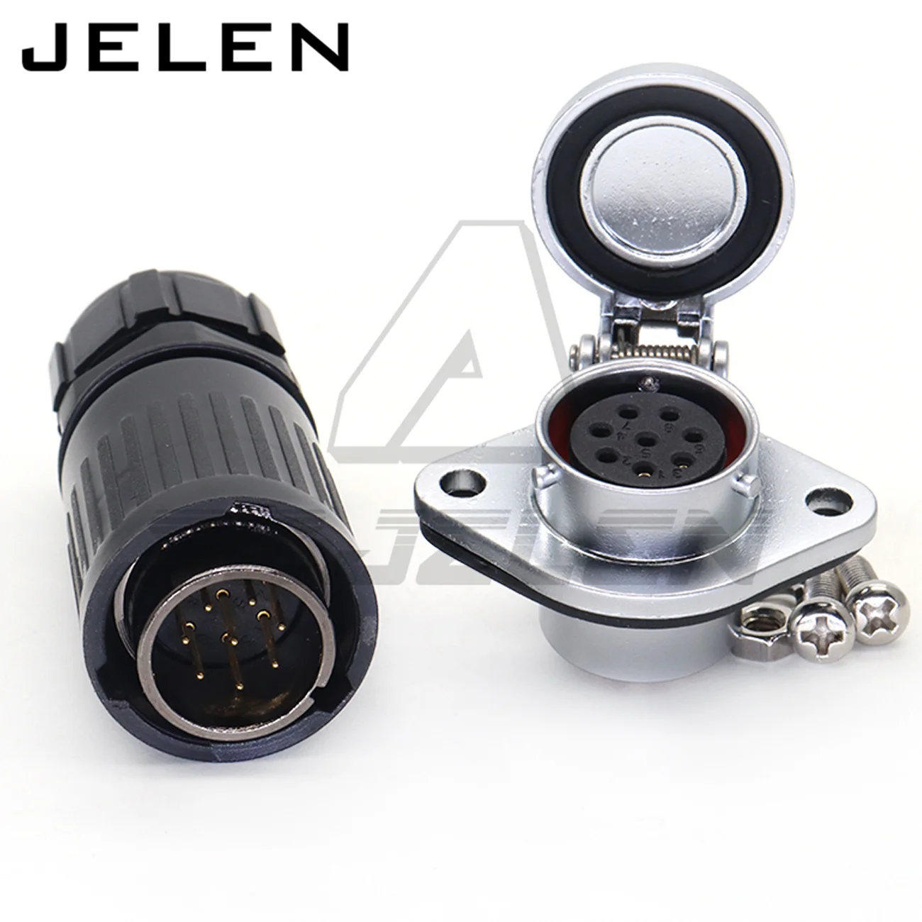 

HE20 Водонепроницаемый авиационный 8-контактный разъем кабеля питания IP65