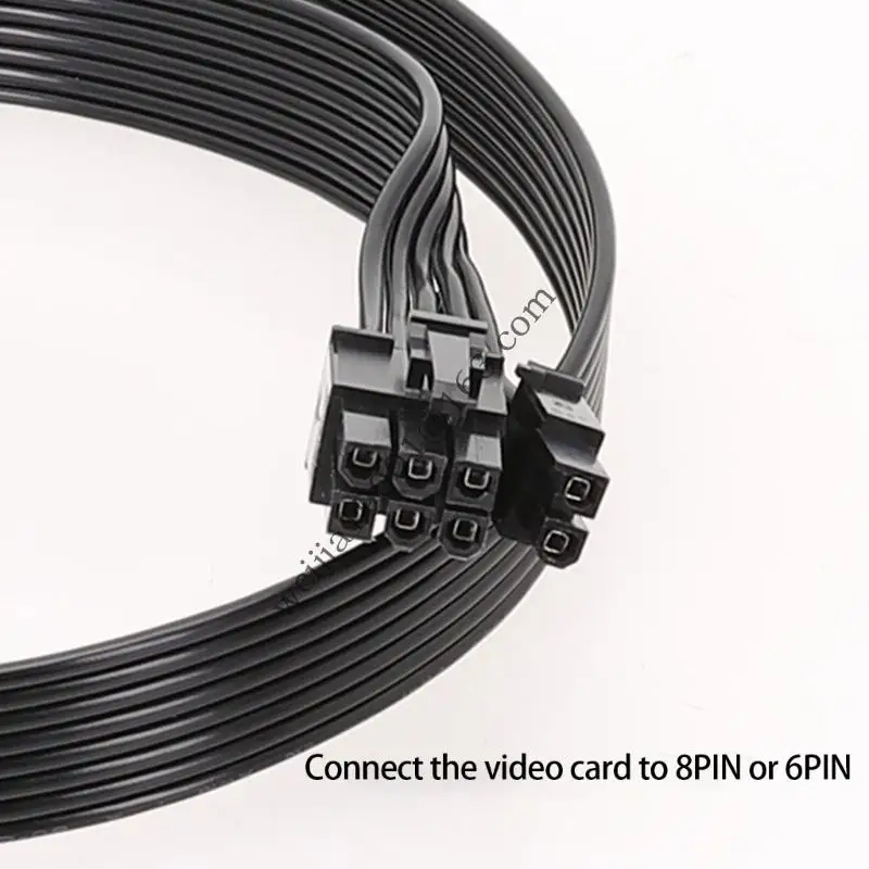 8pin إلى 6+2 PIN PCIE GPU Cable 100 سم ل PSUs مع سلك النحاس المعلب .H05A
