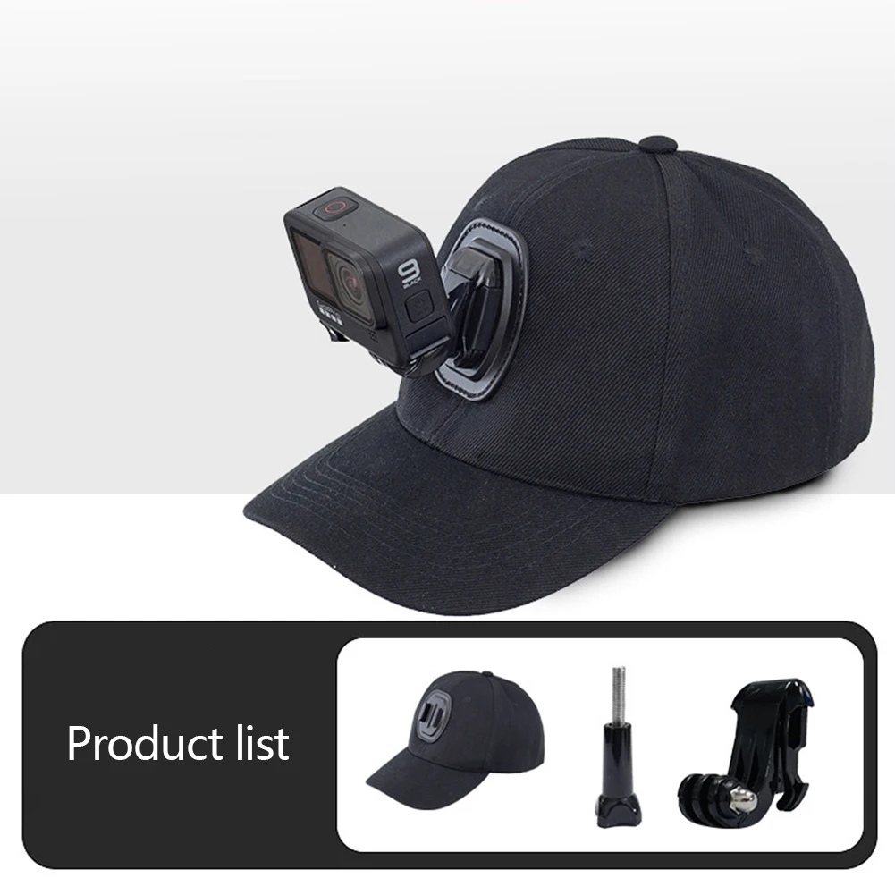 Sports Cameras Accessories Cap for Gopro|insta360|sjcam Camera Holder Hat Baseball Cap for Action Photography Easy Mount Sun Hat