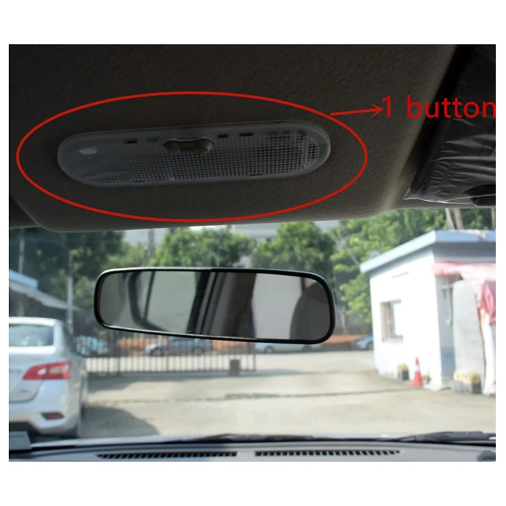 โคมไฟติดเพดานไฟอ่านหนังสือ1-Botton โดมภายในรถสำหรับ Nissan Qashqai Sunny micra/march สำหรับ Renault Dacia